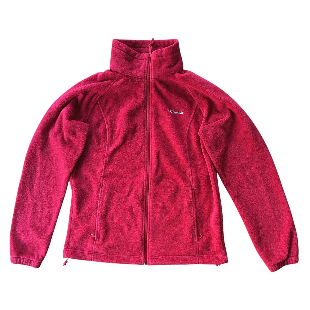 Columbia Women's Fuchsia Pink Full-Zip Fleece Jacket